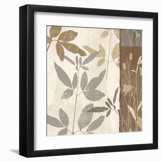 Flowers and Ferns II-Klein Design-Framed Art Print