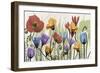 Flowers And Ferns Scape-Albert Koetsier-Framed Art Print