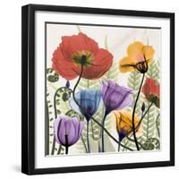 Flowers And Ferns-Albert Koetsier-Framed Art Print