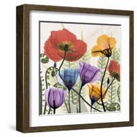 Flowers And Ferns-Albert Koetsier-Framed Art Print