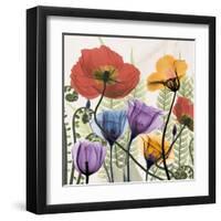 Flowers And Ferns-Albert Koetsier-Framed Art Print