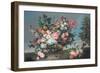 Flowers and Fruit, 17Th Century-Jean-Baptiste Monnoyer-Framed Giclee Print