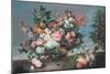 Flowers and Fruit, 17Th Century-Jean-Baptiste Monnoyer-Mounted Giclee Print