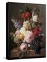 Flowers and Fruit, c.1827-Jan Frans van Dael-Stretched Canvas