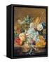 Flowers and Fruit-Jan van Huysum-Framed Stretched Canvas