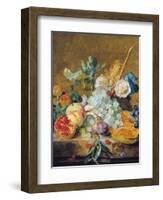 Flowers and Fruit-Jan van Huysum-Framed Premium Giclee Print