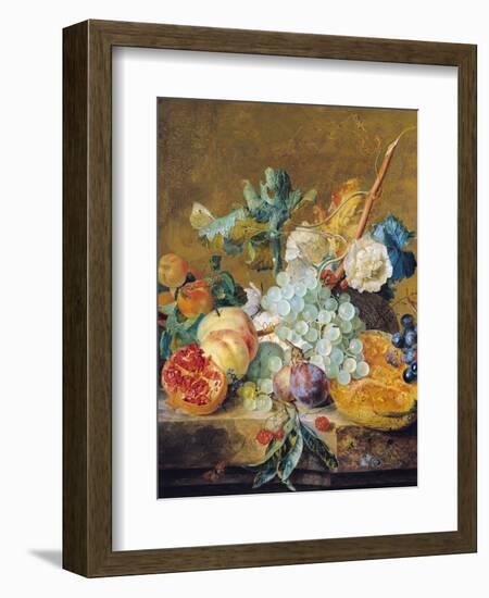 Flowers and Fruit-Jan van Huysum-Framed Premium Giclee Print