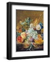 Flowers and Fruit-Jan van Huysum-Framed Premium Giclee Print