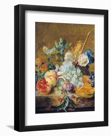 Flowers and Fruit-Jan van Huysum-Framed Premium Giclee Print