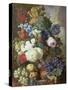 Flowers and Fruit-Jan van Os-Stretched Canvas