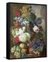 Flowers and Fruit-Jan van Os-Framed Stretched Canvas