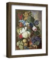 Flowers and Fruit-Jan van Os-Framed Giclee Print