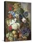 Flowers and Fruit-Jan van Os-Stretched Canvas