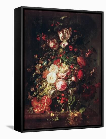 Flowers and Fruit-Rachel Ruysch-Framed Stretched Canvas