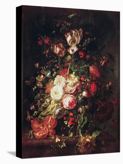 Flowers and Fruit-Rachel Ruysch-Stretched Canvas