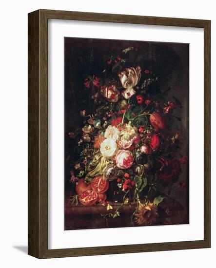 Flowers and Fruit-Rachel Ruysch-Framed Giclee Print