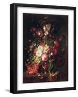 Flowers and Fruit-Rachel Ruysch-Framed Giclee Print