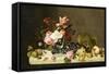 Flowers and Fruit-Severin Roesen-Framed Stretched Canvas