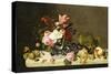 Flowers and Fruit-Severin Roesen-Stretched Canvas