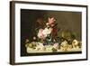Flowers and Fruit-Severin Roesen-Framed Giclee Print