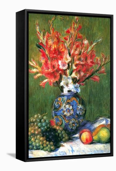 Flowers and Fruit-Pierre-Auguste Renoir-Framed Stretched Canvas