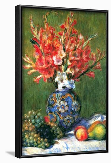 Flowers and Fruit-Pierre-Auguste Renoir-Framed Art Print