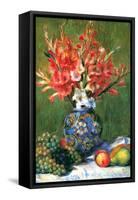 Flowers and Fruit-Pierre-Auguste Renoir-Framed Stretched Canvas