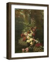 Flowers and Fruit-Jean Baptiste Claude Robie-Framed Giclee Print