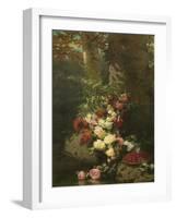 Flowers and Fruit-Jean Baptiste Claude Robie-Framed Giclee Print