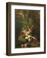 Flowers and Fruit-Jean Baptiste Claude Robie-Framed Giclee Print