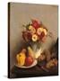 Flowers and Fruit-Henri Fantin-Latour-Stretched Canvas