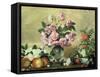 Flowers and Fruit-Bernardo Strozzi-Framed Stretched Canvas