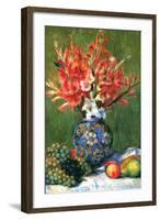 Flowers and Fruit-Pierre-Auguste Renoir-Framed Art Print