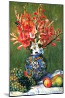 Flowers and Fruit-Pierre-Auguste Renoir-Mounted Art Print