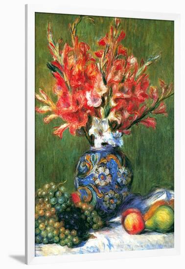Flowers and Fruit-Pierre-Auguste Renoir-Framed Art Print