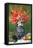 Flowers and Fruit-Pierre-Auguste Renoir-Framed Stretched Canvas