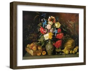 Flowers and Fruits, 1839-Ivan Phomich Khrutsky-Framed Giclee Print