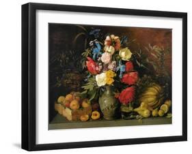 Flowers and Fruits, 1839-Ivan Phomich Khrutsky-Framed Giclee Print