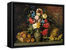 Flowers and Fruits, 1839-Ivan Phomich Khrutsky-Framed Stretched Canvas