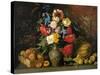 Flowers and Fruits, 1839-Ivan Phomich Khrutsky-Stretched Canvas