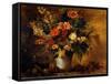 Flowers and Fruits, C.1843 (Painting)-Ferdinand Victor Eugene Delacroix-Framed Stretched Canvas