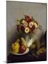 Flowers and Fruits, c.1865-Henri Fantin-Latour-Mounted Giclee Print