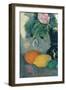 Flowers and Fruits, C.1880-Paul Cézanne-Framed Giclee Print