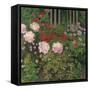 Flowers and Garden Fence; Bluhende Blumen Am Gartenzaun-Kolo Moser-Framed Stretched Canvas