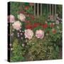 Flowers and Garden Fence; Bluhende Blumen Am Gartenzaun-Kolo Moser-Stretched Canvas
