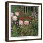 Flowers and Garden Fence; Bluhende Blumen Am Gartenzaun-Kolo Moser-Framed Giclee Print