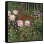 Flowers and Garden Fence; Bluhende Blumen Am Gartenzaun-Kolo Moser-Framed Stretched Canvas