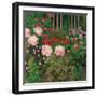 Flowers and Garden Fence-Koloman Moser-Framed Giclee Print