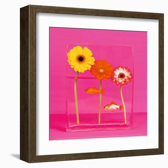 Flowers and Gold Fishes I-Camille Soulayrol-Framed Art Print