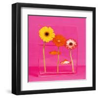 Flowers and Gold Fishes I-Camille Soulayrol-Framed Art Print